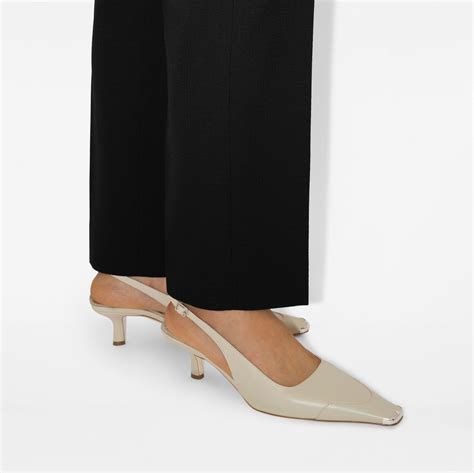 burberry slingback pumps|Leather Chisel Slingback Pumps in Field .